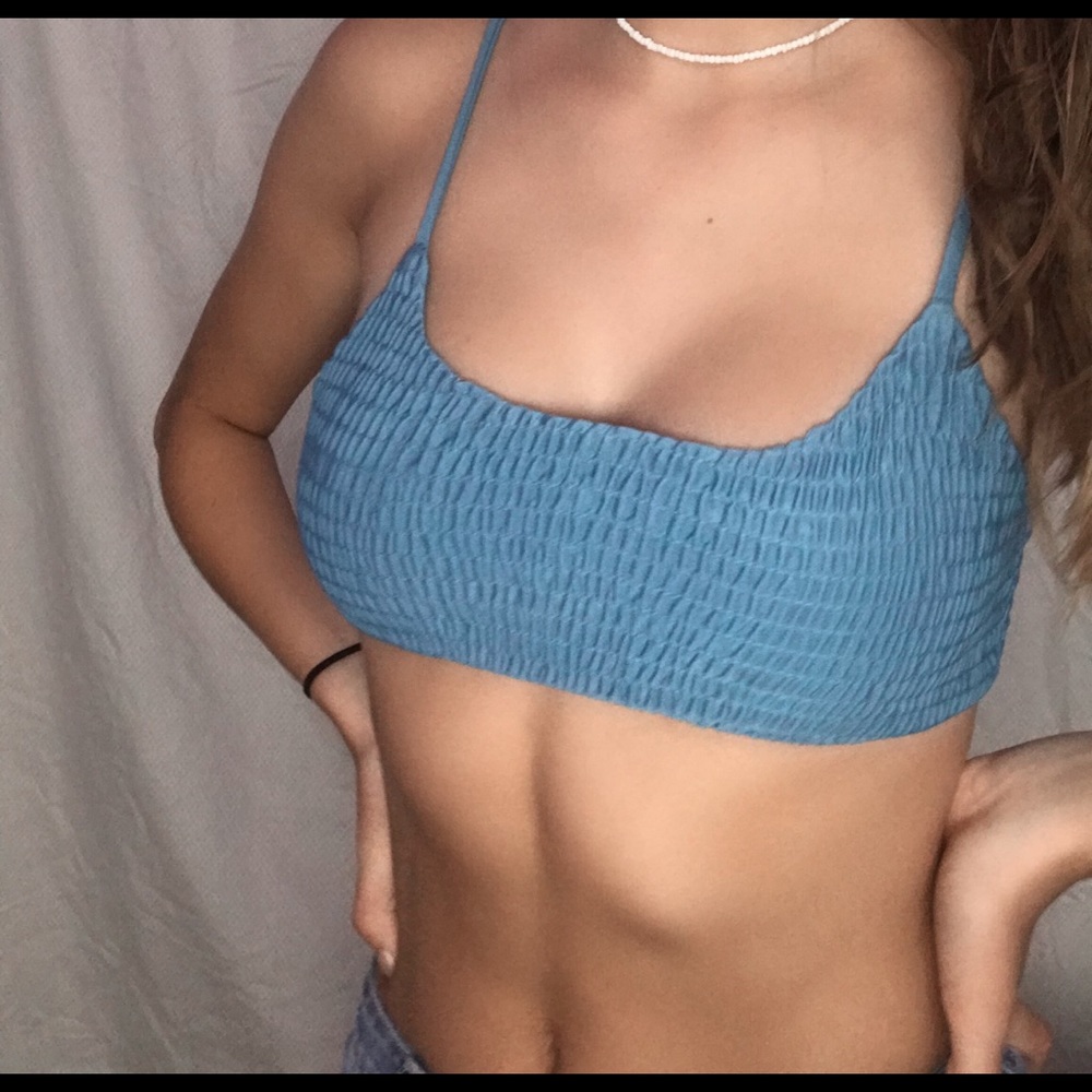 Blue Bikini Top